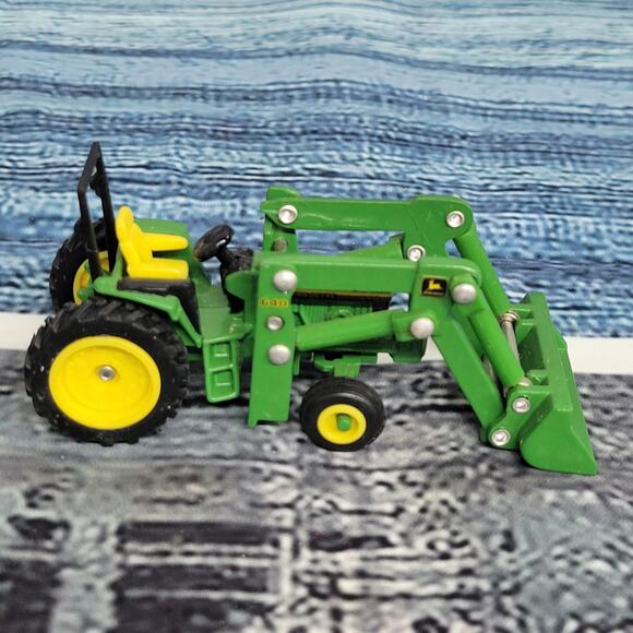 Ertl 1/64 scale John Deere 6410 tractor w/ 640 loader diecast tractor green /yel - Picture 2 of 10